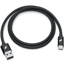Nimble Powerknit USB-A TO USB-C CABLE Fast 0.75m Black Braided NB-AC075M-12114A