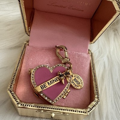 Authentic Juicy Couture 2007 LE Be Mine Heart Chocolate Candy Box Charm - NEW