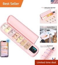Automatic Pill Dispenser, Smart Pill Organizer with Alarm, Pill Box 7 Day wit...