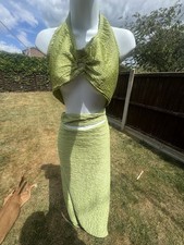 Pretty Little Thing PLT Green Cut Out Dress 16