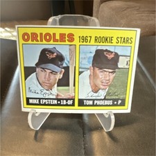 Topps 1967 Orioles Rookie Stars Mike Epstein Tom Phoebus #204 Baseball Card. rookie card picture