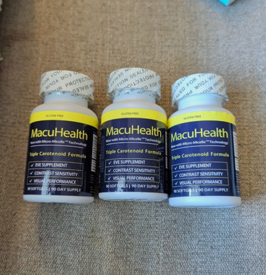 1-3 pack M'acuhealth E'ye Wellness Formula with Advanced Triple Carotenoid Blend