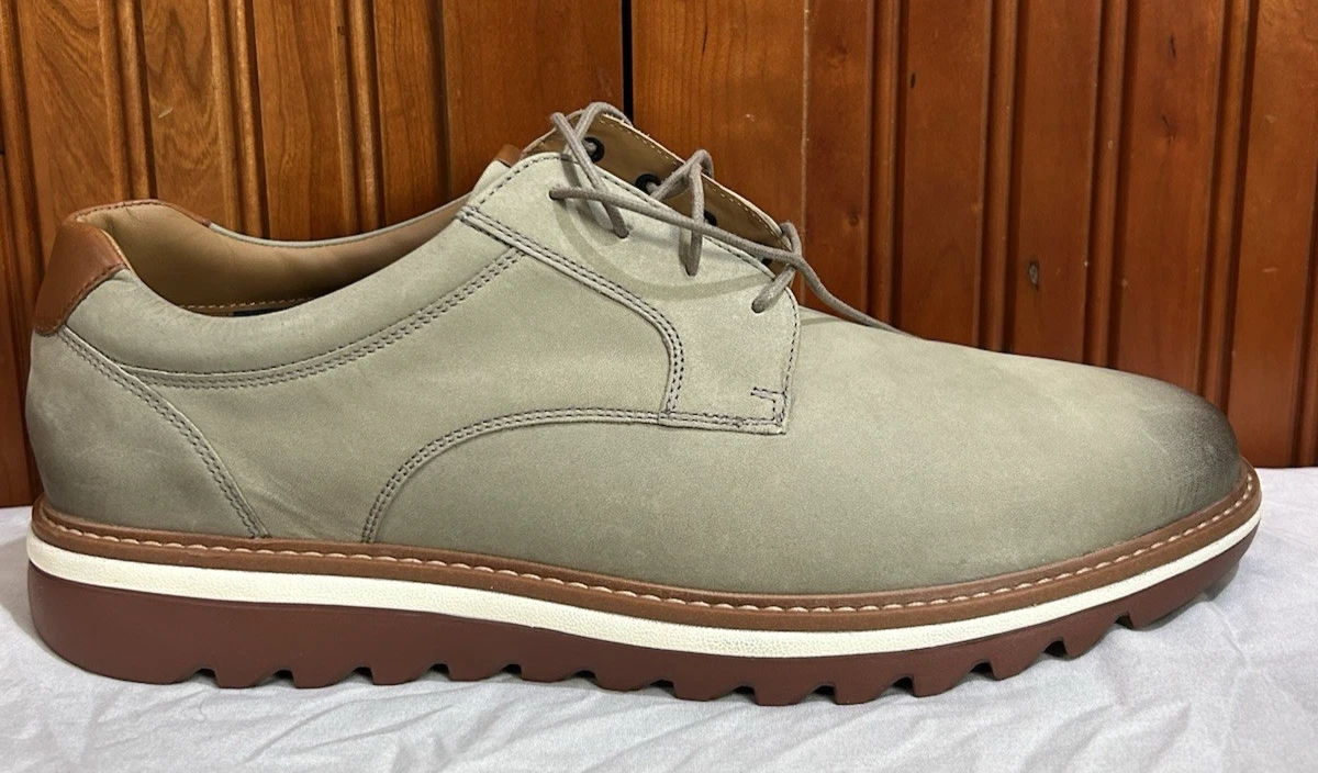NWOB Johnston & Murphy sheepskin Blue Gray shoes SZ 13 Johnston & Murphy Gray Casual Shoes for Men for sale | eBay main image 2