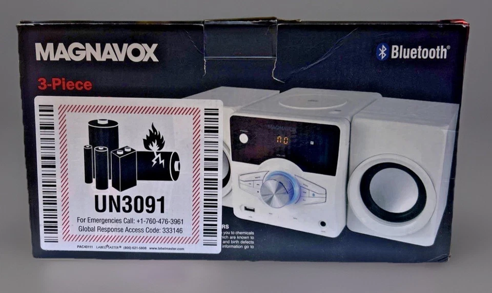 MM442 White 3piece Top Loading CD/Digital PLL FM Radio Bluetooth Shelf SystemNIB - Image 3 of 4