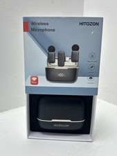 HITOZON Wireless Lavalier Microphone Set with Charging Case for Type-C iPhone