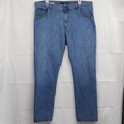 Alberto Mens Jeans Light Denim  Stone Modern Fit 36 X 34 (Fit 37 X 31 ) Blue