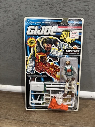 GI Joe Frostbite Battle Corps 1992 SEALED ON CARD Cobra ARAH Hasbro
