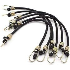 10 PCS Mini Bungee Cords 10-Inch Rubber Strap Short Elastic Rope  Car Tents
