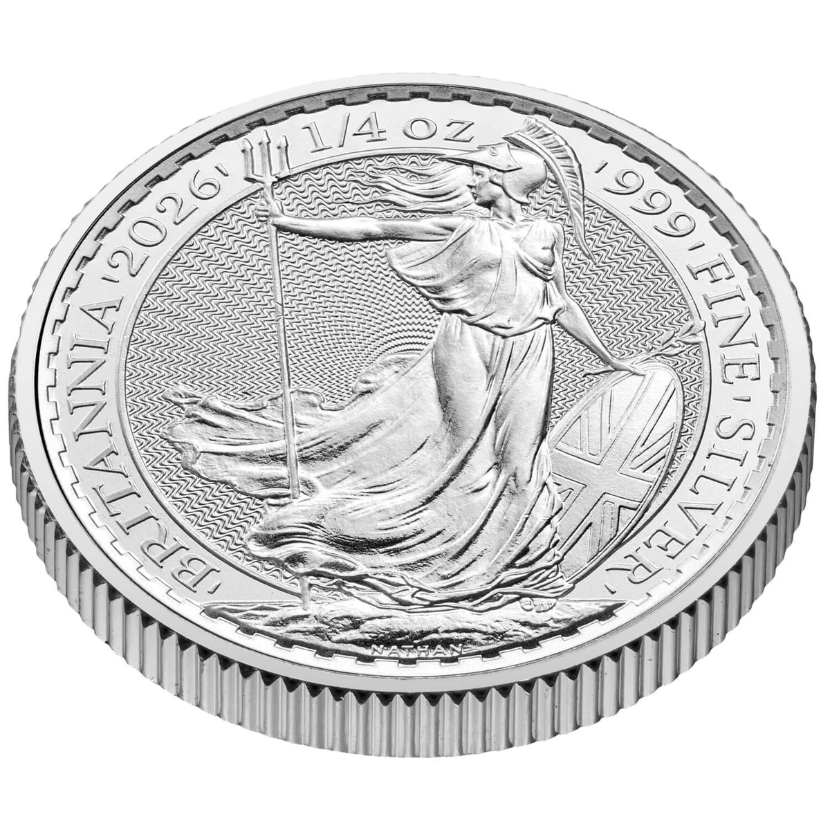 BRITANNIA Moneda Plata 2026 British Royal Mint 1/4 Oz 50 Pence