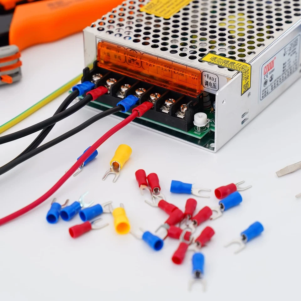 4-Circuit Terminal Block 20-30A 200-450V Dual Row + 16 Heat Shrink Connectors - Image 4 of 4