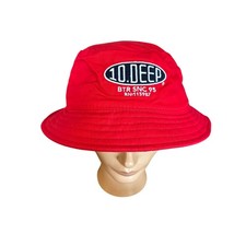 10.Deep red bucket hat racing DuPont l/xl ten...