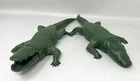 Lot of 2 Vintage Playmobil Green Alligator /Crocodile Moveable Action Figures