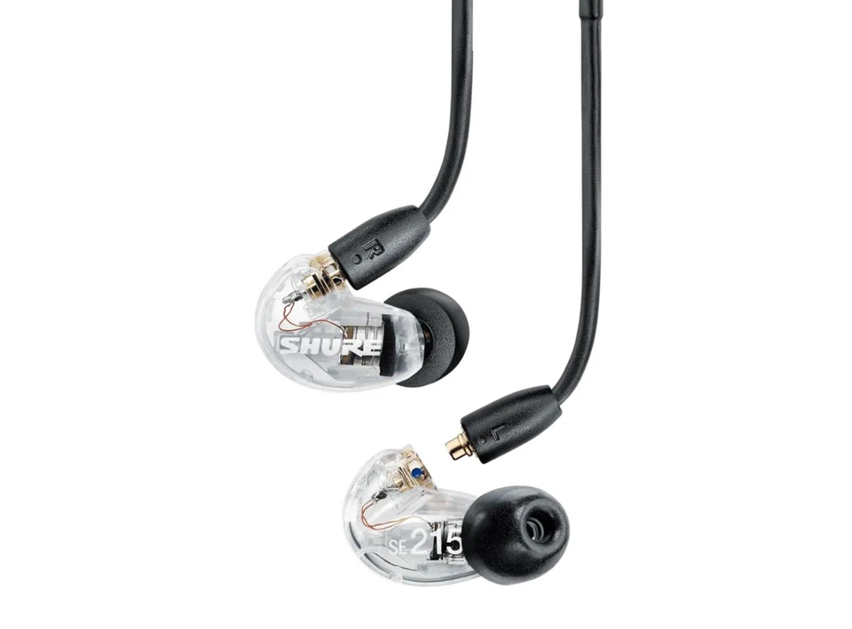 SHURE SE215 Detachable Professional Sound Isolating Earphones In-ear Clear - Image 3 of 4