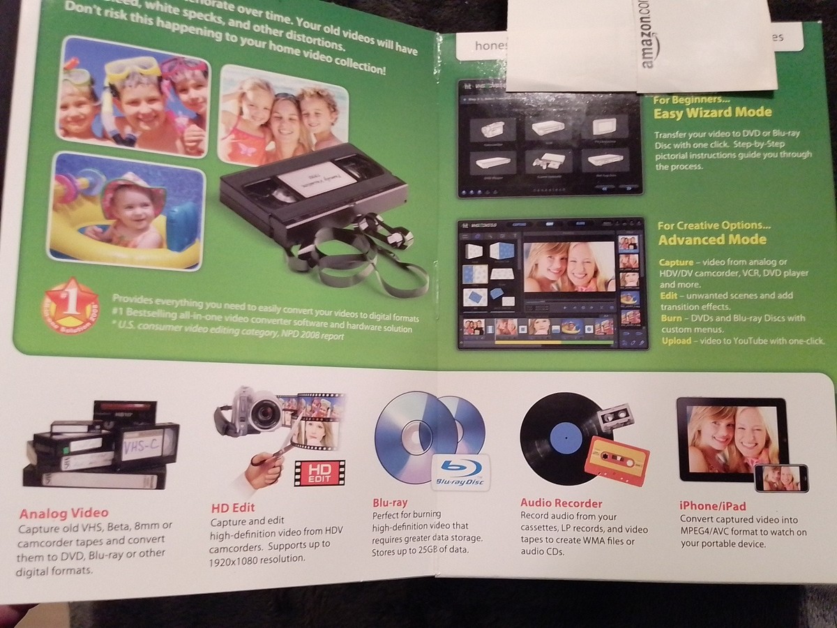 Buy Honestech VHS to DVD Deluxe (Retail) Full Version for