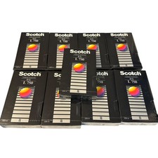 Lot of 9 Scotch Videocassette Video Cassette EG L 750 Beta Max Blank Tape NEW