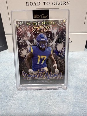 Davante Adams 1/1 Matte Metal Graffiti 2026 Wild Card National Exclusive