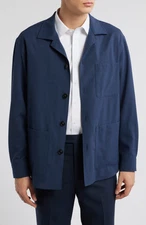 NEW Canali Nuvola Wool Silk Blend Lightweight Shirt Jacket Sz 56R NWT $1,495