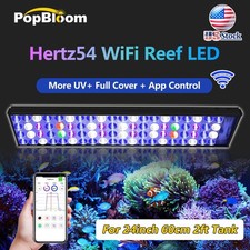 PopBloom H54 Reef WiFi Control LED Aquarium Light Full Spectrum Reef Coral Tank