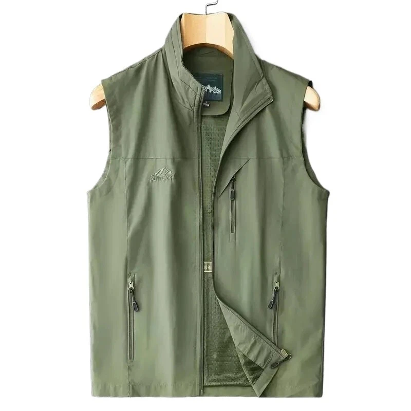 Outdoor Multi-Pocket Vest Loose Fishing Photography Reporter Summer Waistcoat