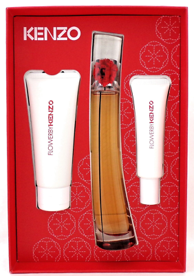 Flower by Kenzo L'ABSOLUE 1.7oz EDP Spray+2.5oz B/Cream+20ml Hand