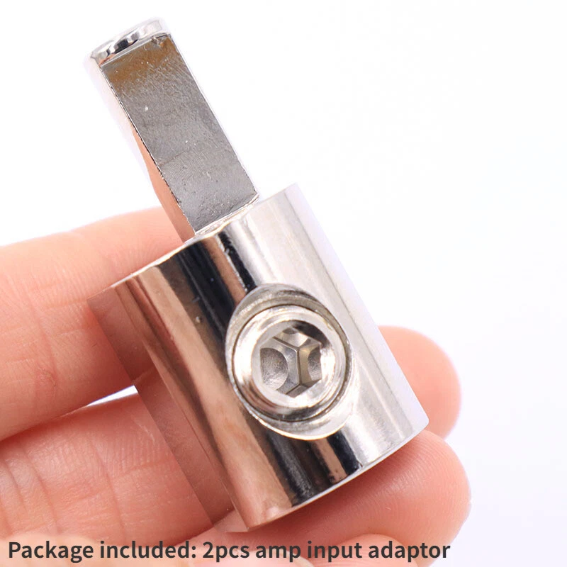 UK 1 Pair Car Audio Power Plug Ring Terminals 1/0 To 4 Gauge Amp Input Adaptor - Image 2 of 4