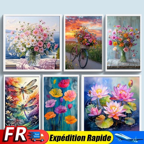 Full Embroidery Eco-cotton Thread 14CT Printed Flower Cross Stitch Kit ...