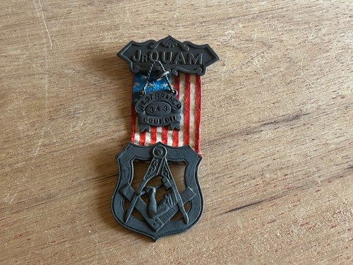 Jr OUAM Badge Medal Pin Ribbon FOB Vintage Antique West Branch Council No 343 - Picture 7 of 18