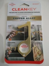 Clean Key Door Opener, Attaches to Keychain No Touch Hand Tool, Free Shipping
