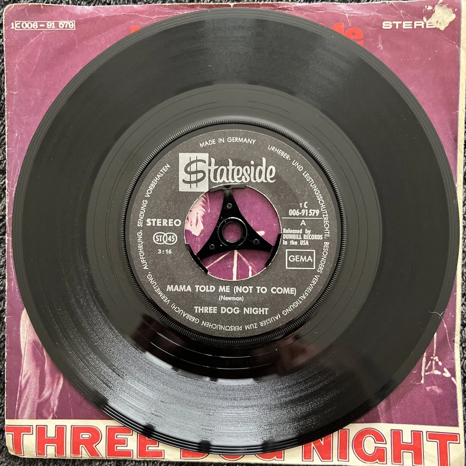 Three Dog Night – Mama Told Me (Not To Come 7'' IMPORT 1970 TESTED EX VIDEO CLIP - Image 2 of 4