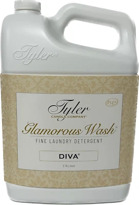 Tyler Candle Company Glamorous Wash Laundry Detergent, Diva, 1 Gallon