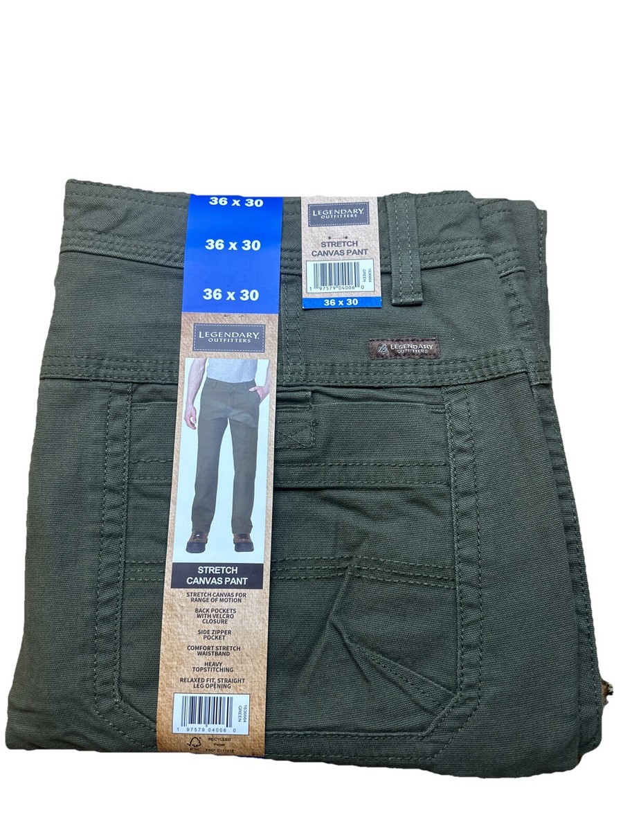 Legendary Outfitters Men's Stretch Canvas Pant Olive Green
