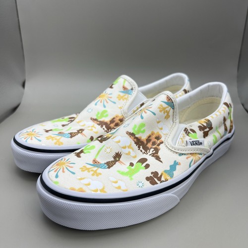 Vans Classic Slip On Get Outdoors Marshmallow Canvas Sneaker Schuhe US 4,5 M 6W