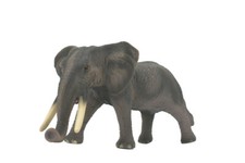 Elephant, African, Large, Soft Rubber, Hand Painted, Toy Model 13" ABC22 BB301