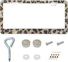 Bling License Plate Frame Sparkly License Plate Tag Cover With Multifaceted Rhi Bling License Plate Frame Sparkly License Plate Tag Cover With Multifaceted Rhi