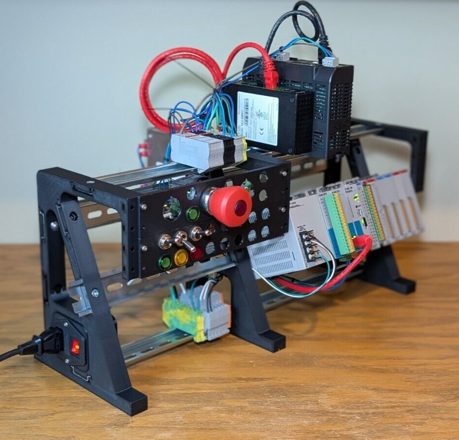 XL PLC Trainer DIN Rail Stand: Allen-Bradley/Siemens/Omron/Mitsubishi ...