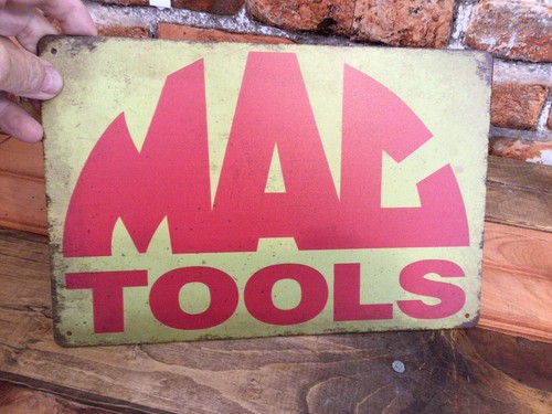 12"x8" Vintage Patina Style MAC Tools Advertising Sign. - Picture 3 of 4