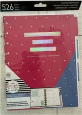 The Happy Planner Undated 6 Month Calendar Extension Dashboard Layout 526 Pieces
