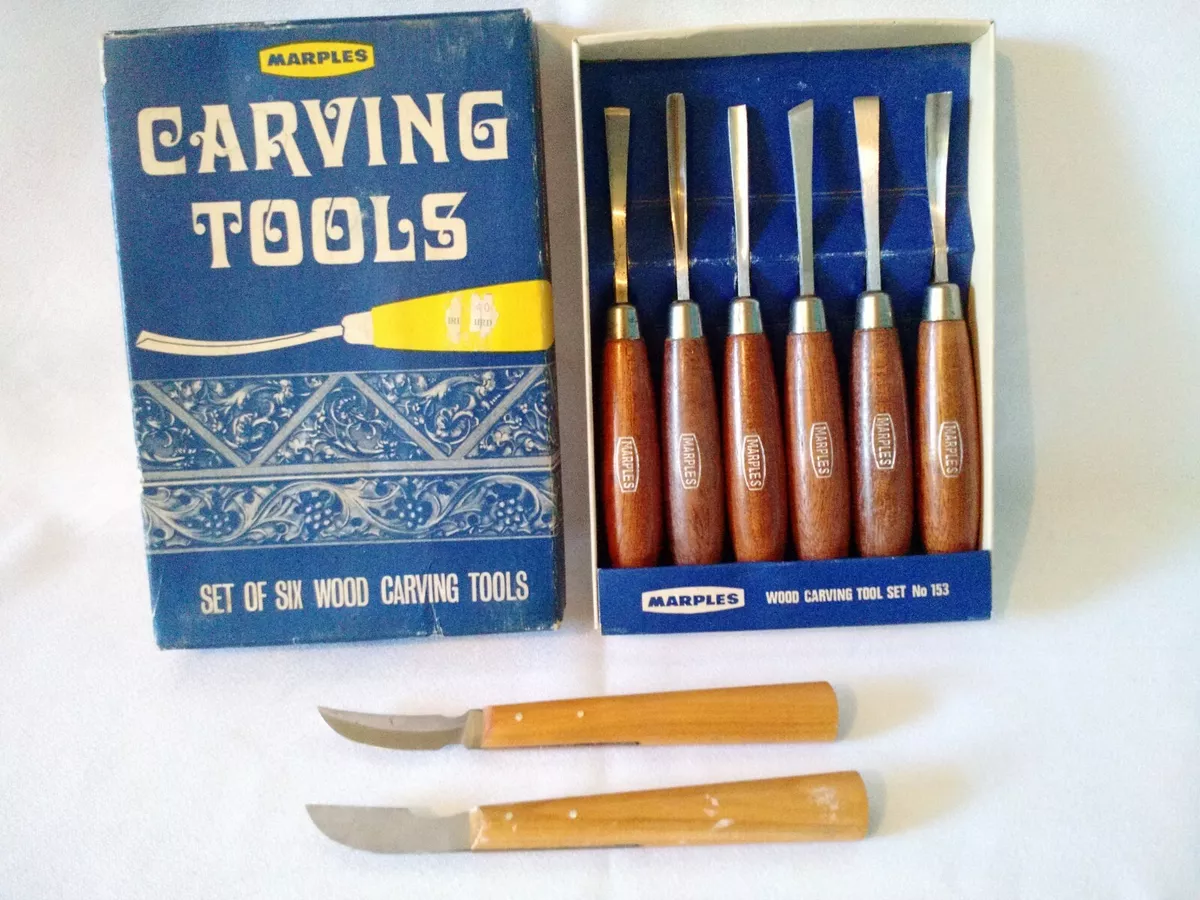 Marples Woodcarving Tools Set No. 153 in Original Box 2 Extra