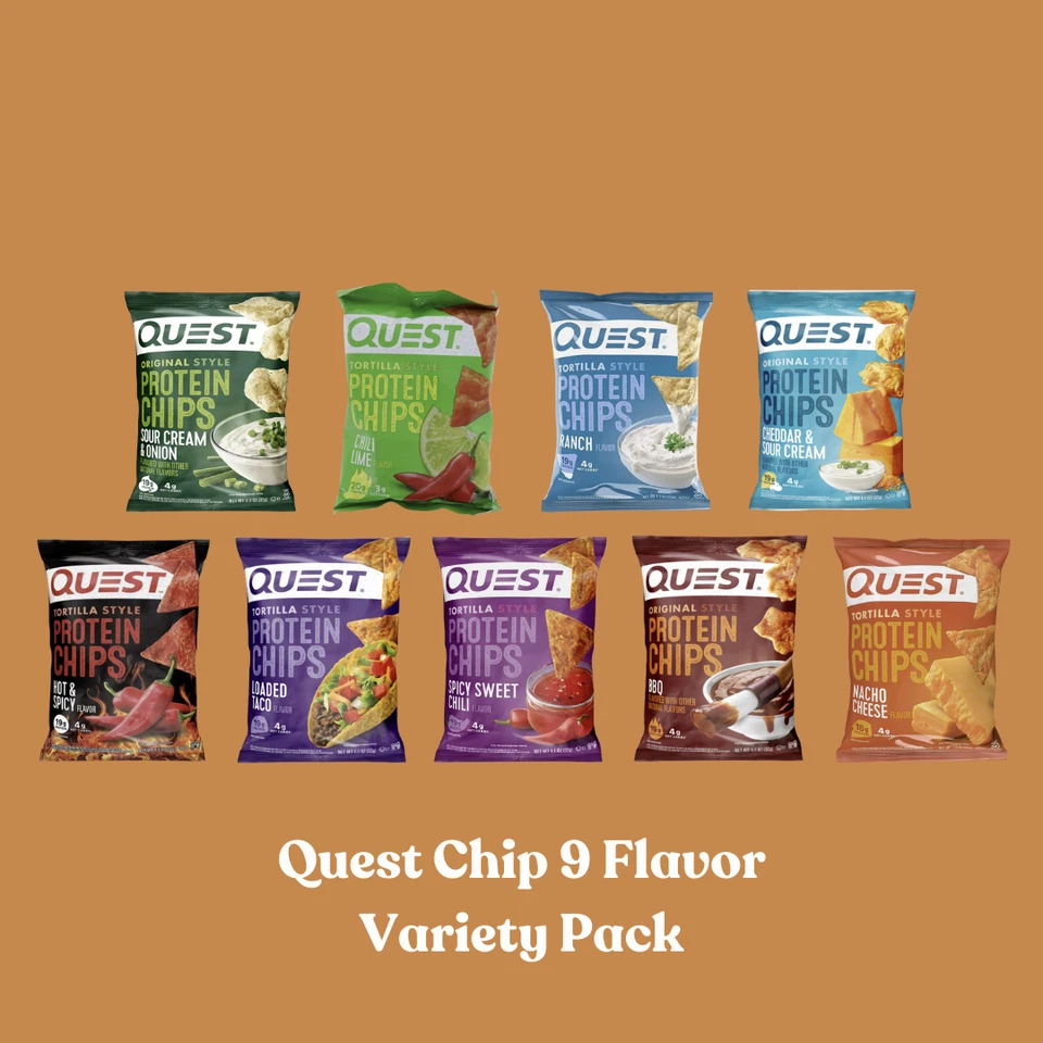 Quest Nutrition Protein Chips 9 Sabores Variedad Pack Foto 2 de 4