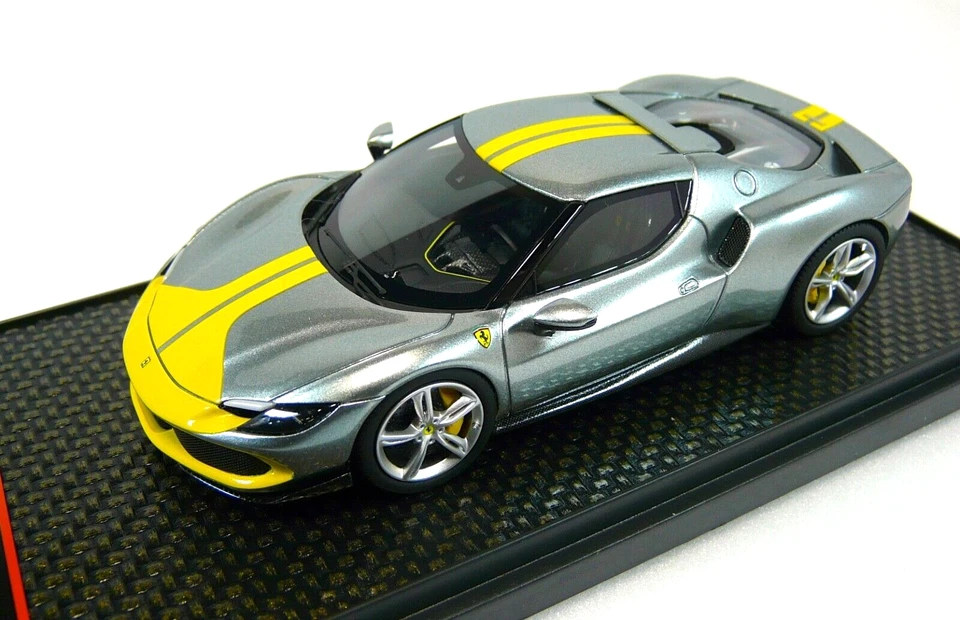 FERRARI 296 ASSETTO FIORANO Grigio Coburn LTD BBR MODELS 1:43 - Immagine 3 di 4