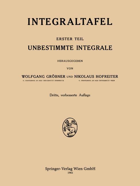 Thumbnail - Integraltafel, Nikolaus Hofreiter