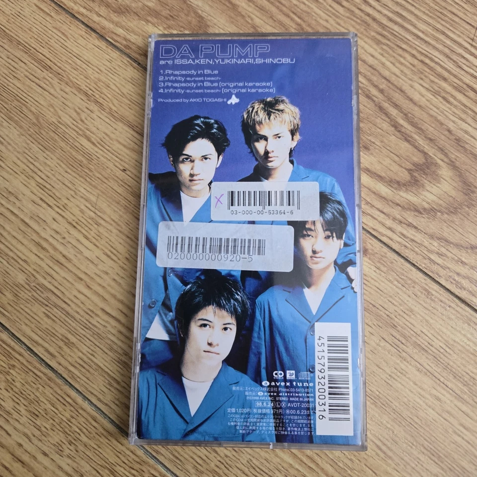 VTG IMPORT: DA PUMP: Rhapsody in Blue - 8cm CD Single AVDT-20031 AVEX TUNE 1998 Foto 3 de 4