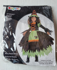 Girls Size 2T Story Book Witch Halloween Dress Up Play Costume Disguise READ