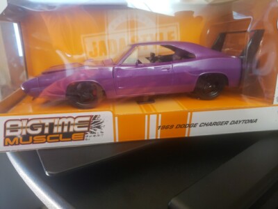 JADA BIGTIME MUSCLE 1969 DODGE CHARGER DAYTONA 1/24 PURPLE METALLIC 34036 