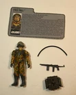 GI Joe 1990 Freefall Paratrooper 100% Complete Card NM Paint Broken Crotch