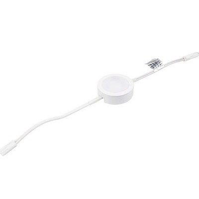 WAC Single 1Lt LED Puck Light/Double 6'' Lead Wire, White/White - HR-AC72-CS-WT