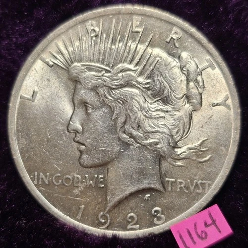 🚚⚡️FAST🔥SIMPLY GORGEOUS 👀🔥1923 Peace Dollar Silver US Coin $1.00 MS+ BU 1164
