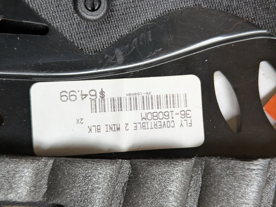 fly Racing convertible 2 mini racing roost guard deflector black  (#3#) - Image 2 of 4