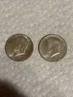 1964 Kennedy Silver Half Dollar .9 Silver AU/BU? Lot Of 2