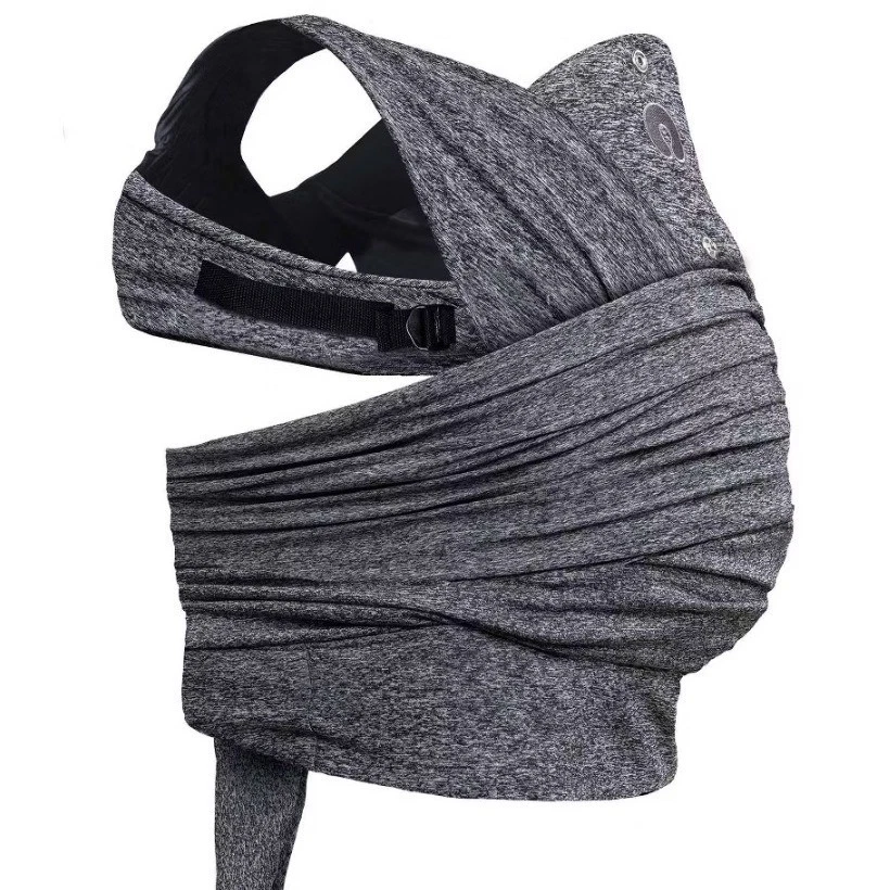 Boppy ComfyFit Baby Carrier Hybrid Wrap One Size Heathered Gray 50+ Adjustable